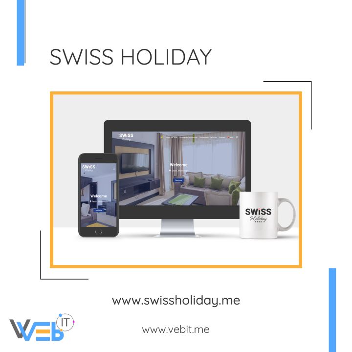 Izrada web sajtova Crna Gora, Web sajt, Hotel Swiss Holiday Bečići, vebIT.me